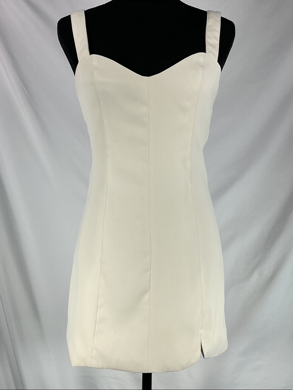 Peppermayo NWT Match Point Ivory White Lace Up Sweetheart Mini Dress Bridal 6